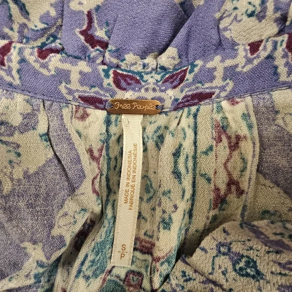Free People Magic Mystery Tunic Bell Sleeve Top S - Picture 8 of 10